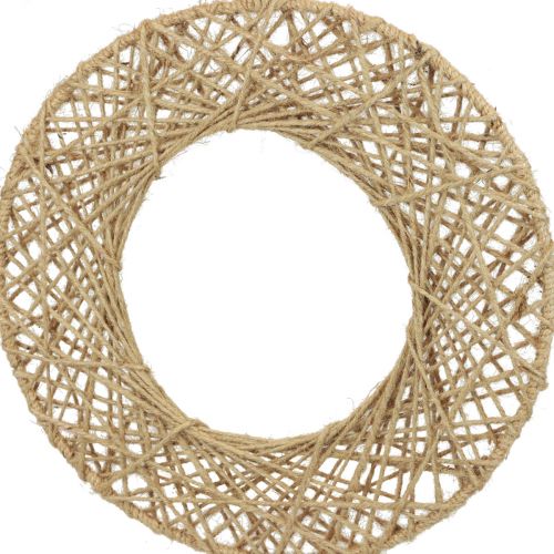 Prodotto Anelli decorativi ricoperti di iuta decorazione da appendere decorazione boho natura Ø38cm 2 pezzi