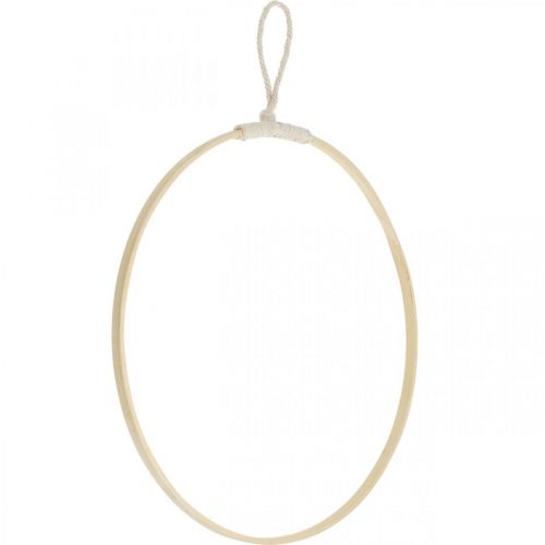 Floristik24 Anello decorativo per appendere, decorazione per finestre, decorazione per parete colori naturali Ø30cm 4 pezzi