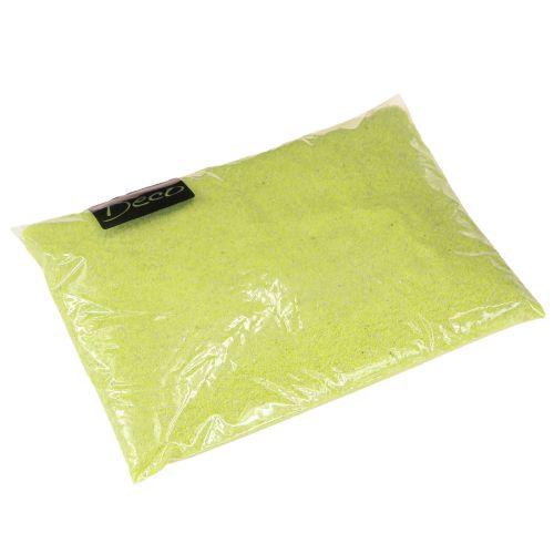 Prodotto Sabbia decorativa gialla neon sabbia colorata 0,5 mm sabbia giallo neon 1 kg