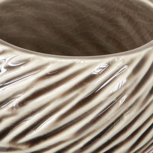 Prodotto Ciotola decorativa in ceramica a spirale Decor Beige Marrone Ø9cm 4pz