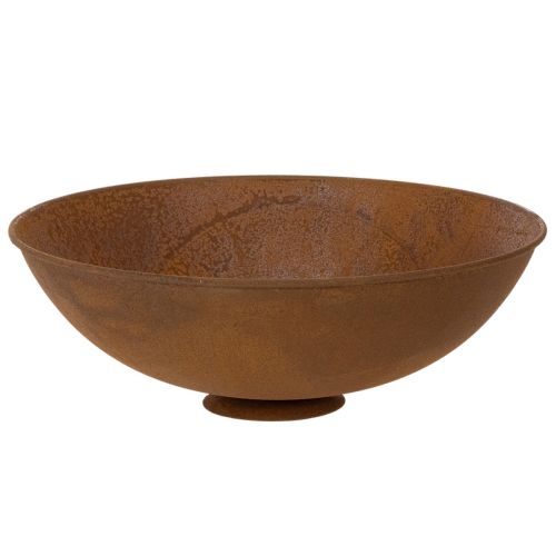 Ciotola decorativa in metallo, color ruggine, stile vintage, Ø34cm H12cm | Floristik24.it
