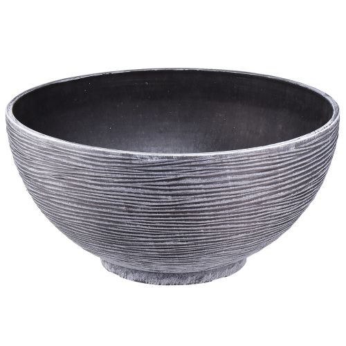 Prodotto Ciotola decorativa rotonda per piante grigio nero Ø40cm H19,5cm