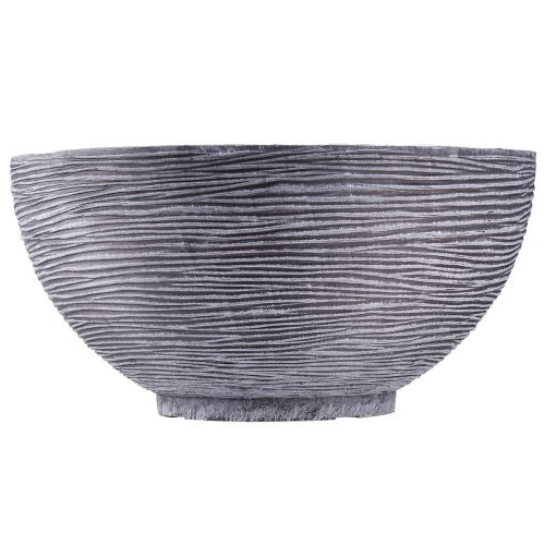 Prodotto Ciotola decorativa rotonda per piante grigio nero Ø40cm H19,5cm