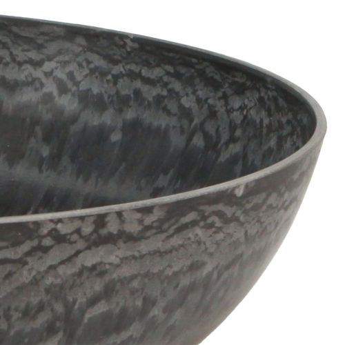 Prodotto Ciotola decorativa rotonda per piante grigio Ø37cm H10.5cm 3pz