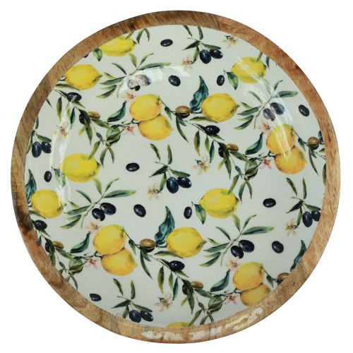 Floristik24 Ciotola decorativa ciotola in legno di limone e mango Ø30/24cm set da 2
