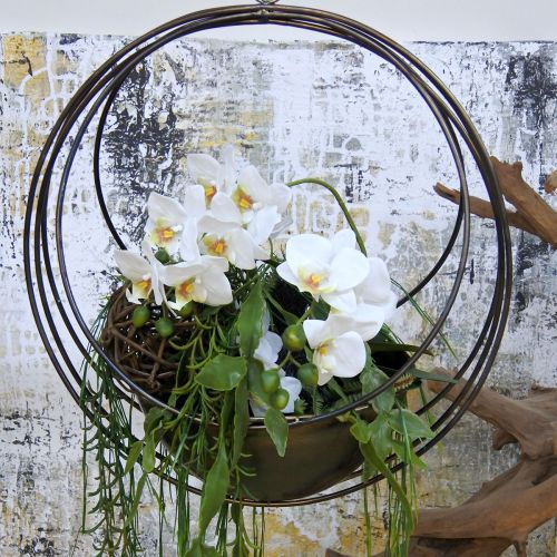 Prodotto Ciotola decorativa per appendere cesto di fiori in metallo Ø31cm H55.5cm