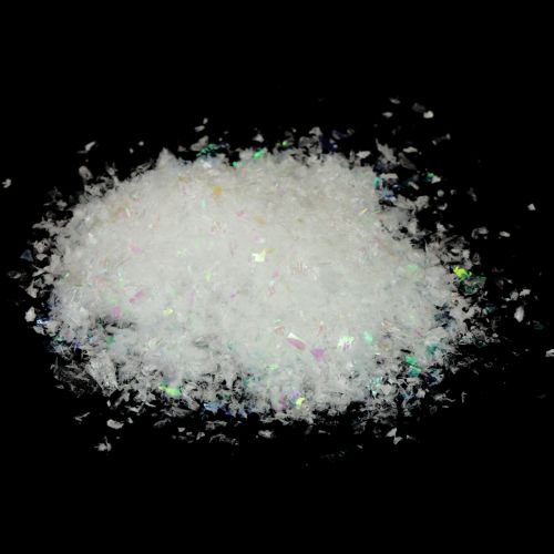 Floristik24 Neve finta fiocchi di neve artificiali biancaneve glitter 200g