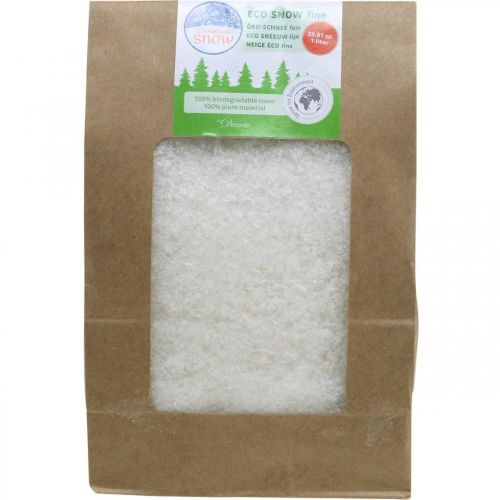 Floristik24 Neve artificiale Biodegradabile bianco 1l