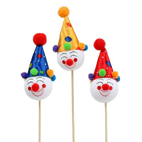 Floristik24 Spina decorativa decorazione da tavola per feste da clown 6 pezzi
