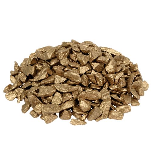 Floristik24 Pietre decorative decorazione sparsa in oro decorazione da tavolo 9mm–13mm 2kg