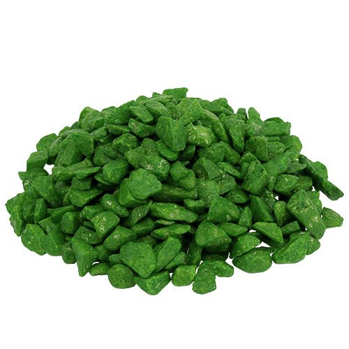 Floristik24 Pietre decorative 9mm - 13mm verde 2kg