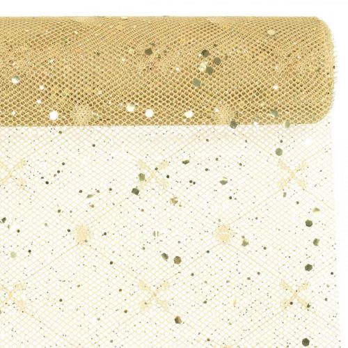 Floristik24 Tessuto Deco Tovaglia Giallo Oro x 2 Assortiti 35x200cm