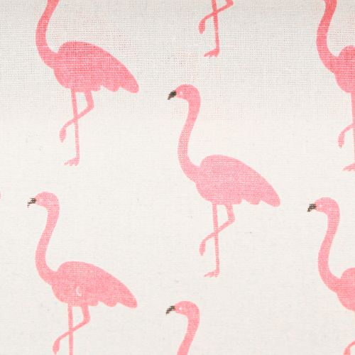 Prodotto Tessuto Decò Flamingo Bianco-Rosa 30cm x 3m