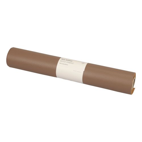 Prodotto Runner da tavolo in ecopelle tessuto decorativo marrone pelle 33 cm×1,35 m