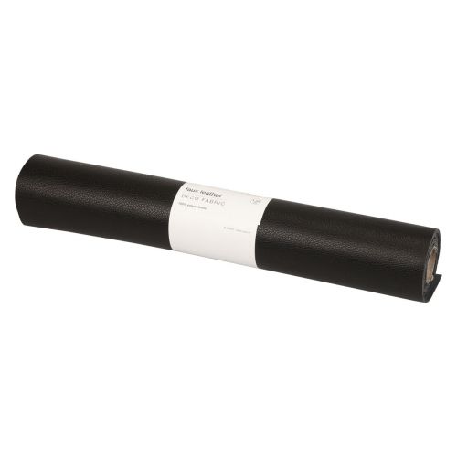 Prodotto Tessuto decorativo in finta pelle nera pelle nera 33 cm×1,35 m