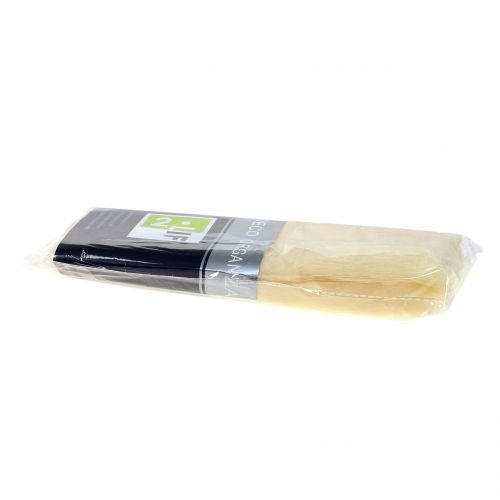 Floristik24 Tessuto decorativo organza crema 150 cm x 300 cm
