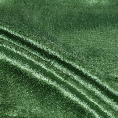 Floristik24 Tessuto decorativo Velluto verde muschio 140 cm x 300 cm