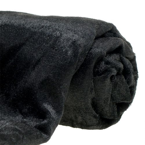 Tessuto decorativo velluto nero 140 cm x 270 cm