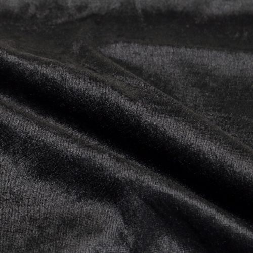 Floristik24 Tessuto decorativo velluto nero 140 cm x 270 cm