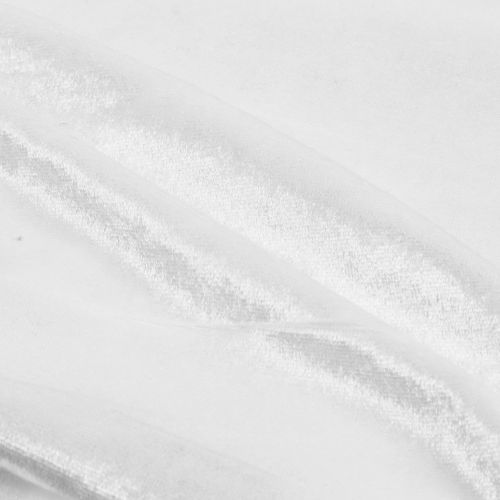 Floristik24 Tessuto decorativo velluto bianco 140 cm x 300 cm