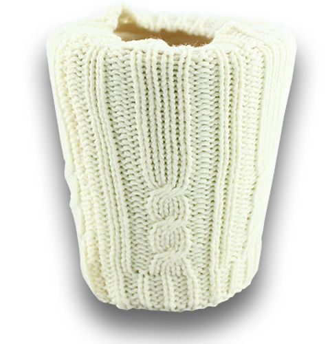 Floristik24 Tubo flessibile decorativo 11 x 21 cm crema 2 pezzi