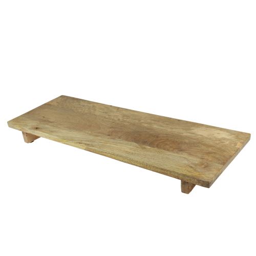 Floristik24 Vassoio decorativo in legno con base in legno di mango 80x6x27,5 cm