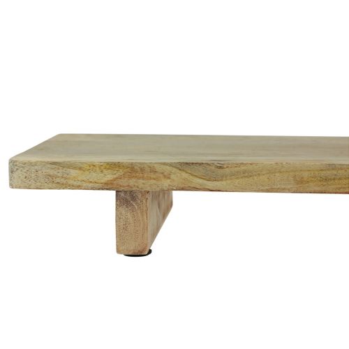 Floristik24 Vassoio decorativo in legno con base in legno di mango 80x6x27,5 cm