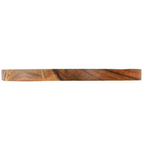 Prodotto Piatto decorativo vassoio decorativo in legno di acacia oliato naturale Ø20cm