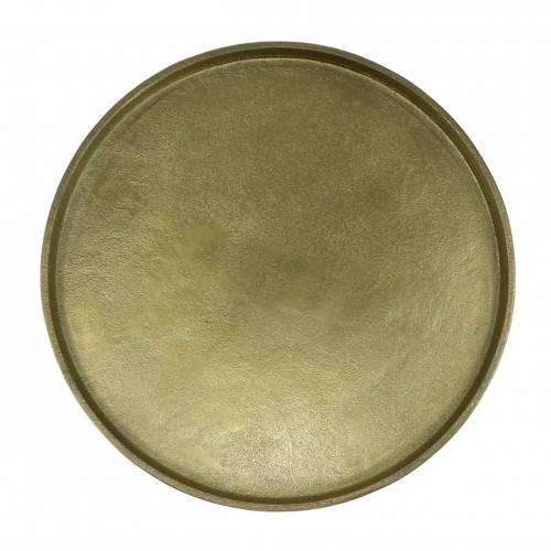Floristik24 Piatto decorativo argilla Ø20cm oro