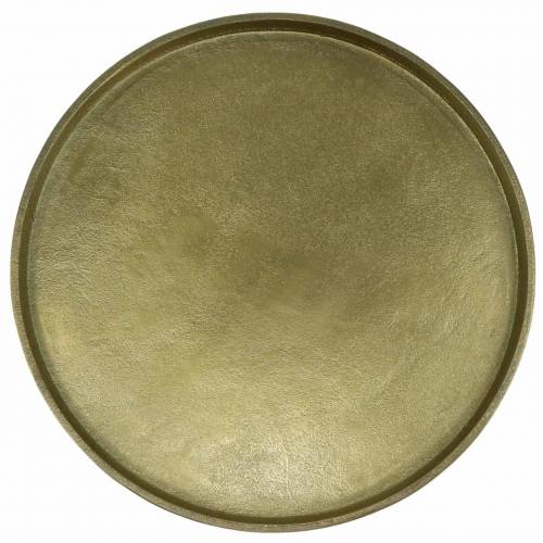 Floristik24 Piatto decorativo argilla Ø30cm oro