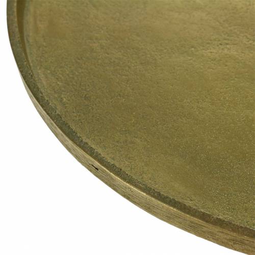 Floristik24 Piatto decorativo argilla Ø30cm oro