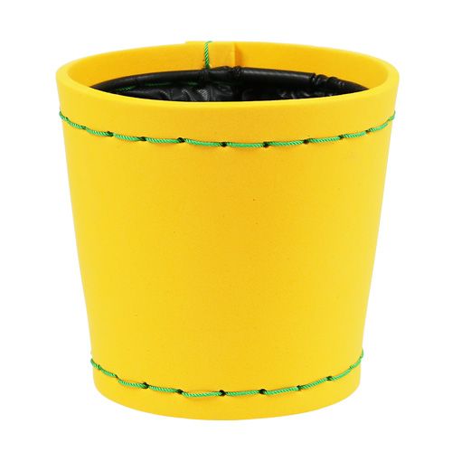 Floristik24 Vaso decorativo &quot;Suki&quot; giallo Ø12,5cm H12,5cm, 1pce