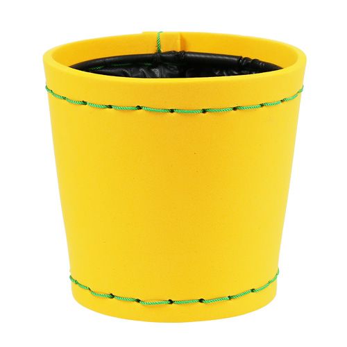 Floristik24 Vaso per piante giallo Ø12cm H11,5cm, 1pce