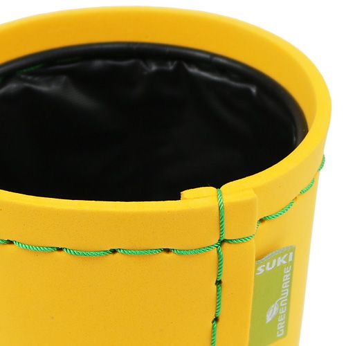 Floristik24 Vaso per piante giallo Ø12cm H11,5cm, 1pce