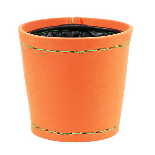 Floristik24 Vaso decorativo &quot;Suki&quot; arancione Ø12,5cm H12,5cm, 1pce