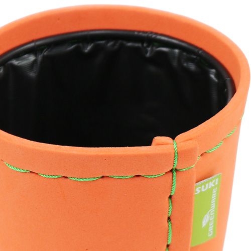 Floristik24 Vaso decorativo "Suki" arancione Ø12,5cm H12,5cm, 1pce