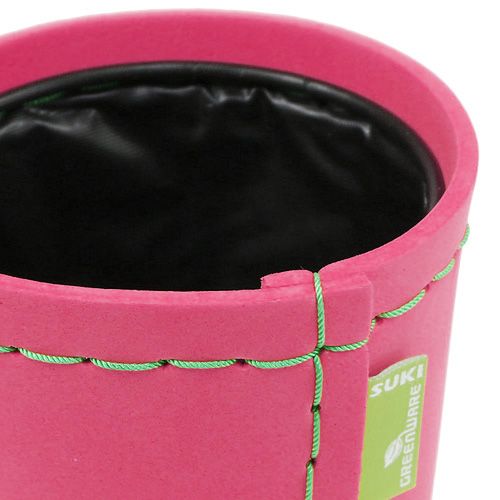 Floristik24 Vaso Deco Rosa Ø12cm H11,5cm