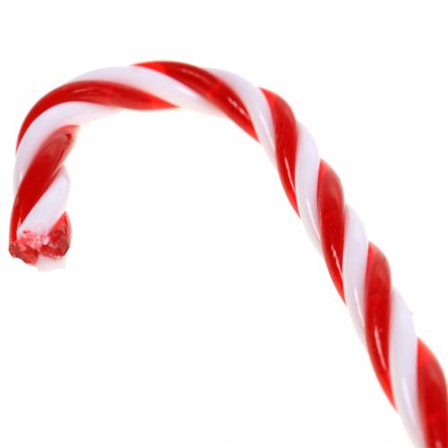 Floristik24 Bastoncino di zucchero decorativo rosso / bianco 9 cm 6 pezzi