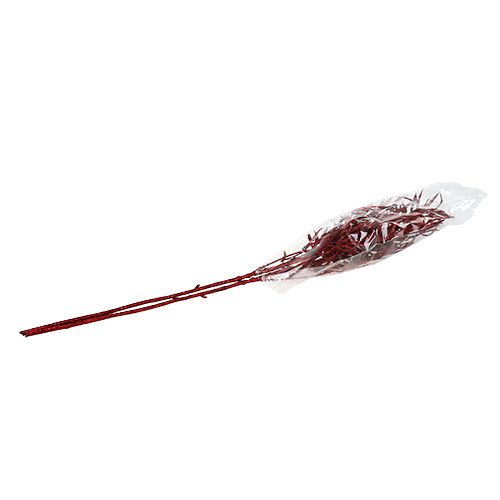Floristik24 Ramo decorativo rosso con mica 69 cm 2 pz