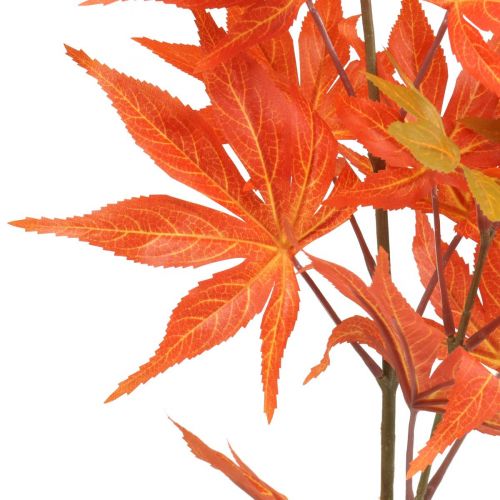 Floristik24 Ramo decorativo acero foglie d'arancio ramo artificiale autunno 80 cm