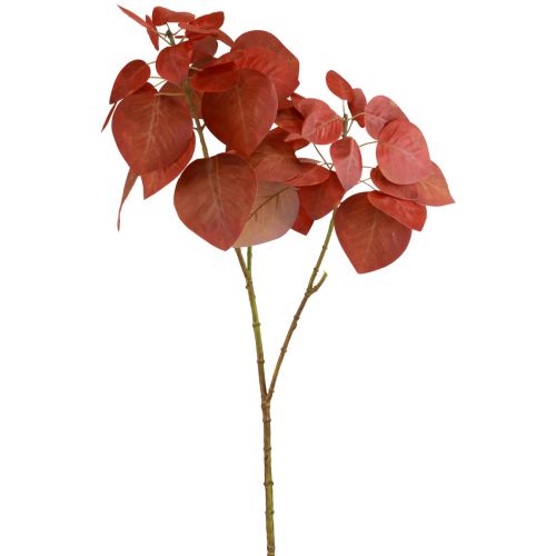Ramo decorativo foglie decorative albero di sego artificiale foglie rosse 72 cm