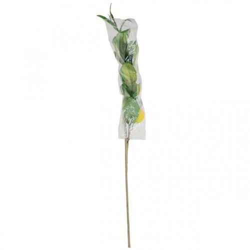 Prodotto Ramo di limone decorativo con fiori e frutti H68cm