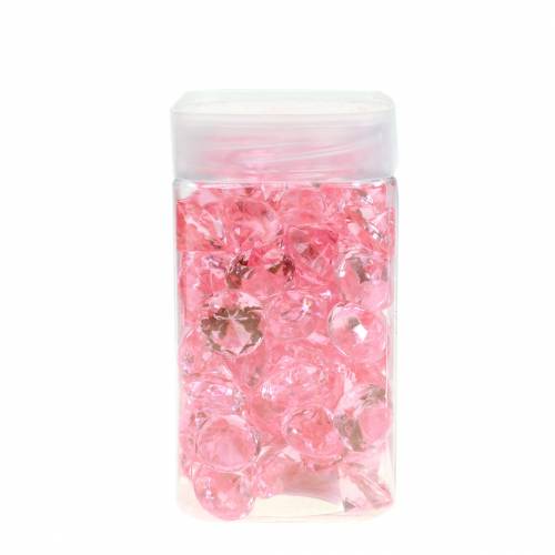 Floristik24 Pietre decorative diamante acrilico rosa chiaro Ø1,8cm 150g decorazione a dispersione per la tavola