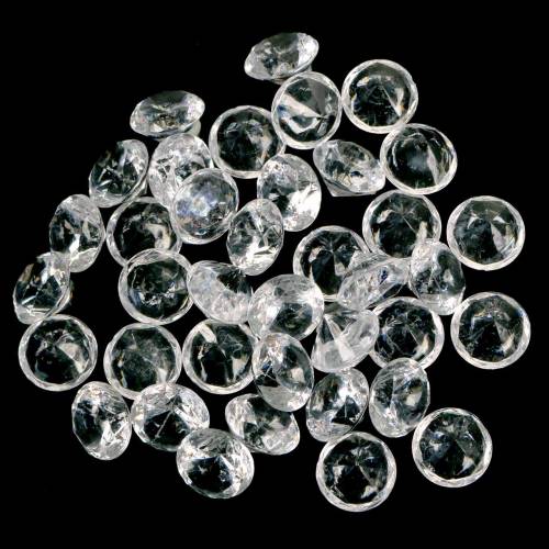 Floristik24 Pietre decorative diamante acrilico trasparente Ø1.8cm 150g decorazione sparsa