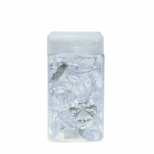 Floristik24 Pietre decorative diamante chiaro Ø2.8cm 150g decorazione da tavola