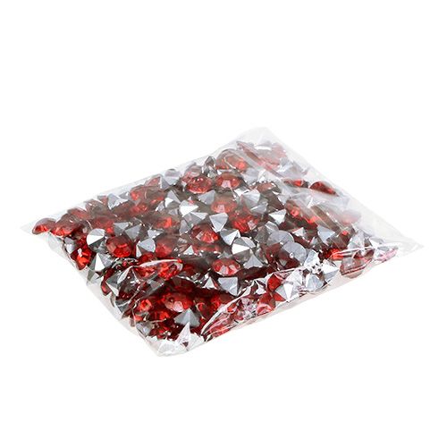 Floristik24 Diamante acrilico 8mm rosso 50g