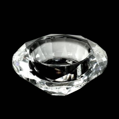 Floristik24 Porta tealight portacandele diamante chiaro Ø7cm