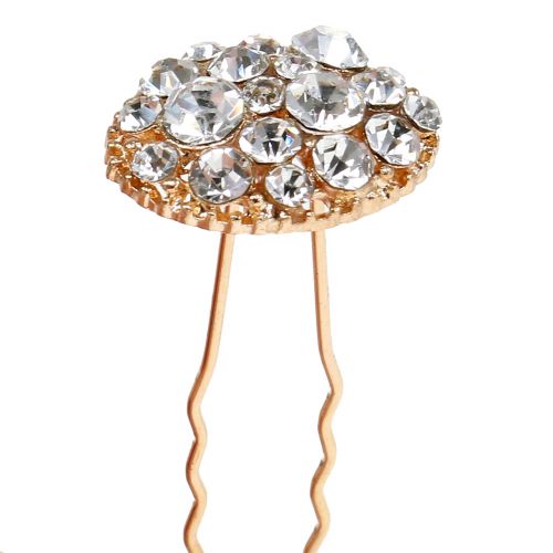 Floristik24 Forcina Matrimonio Oro con Strass 7cm 9pz