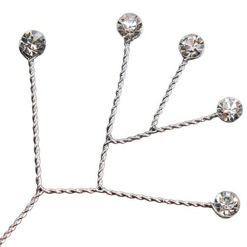 Filo diamantato chiaro lucido 10 cm 12 pezzi