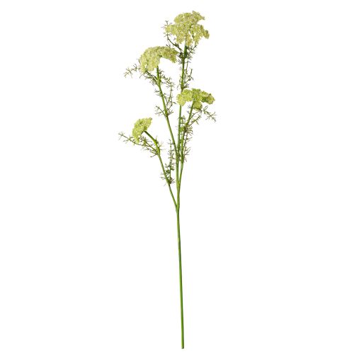 Prodotto Pianta artificiale di aneto con fiore di prato a gambo lungo verde bianco 87 cm
